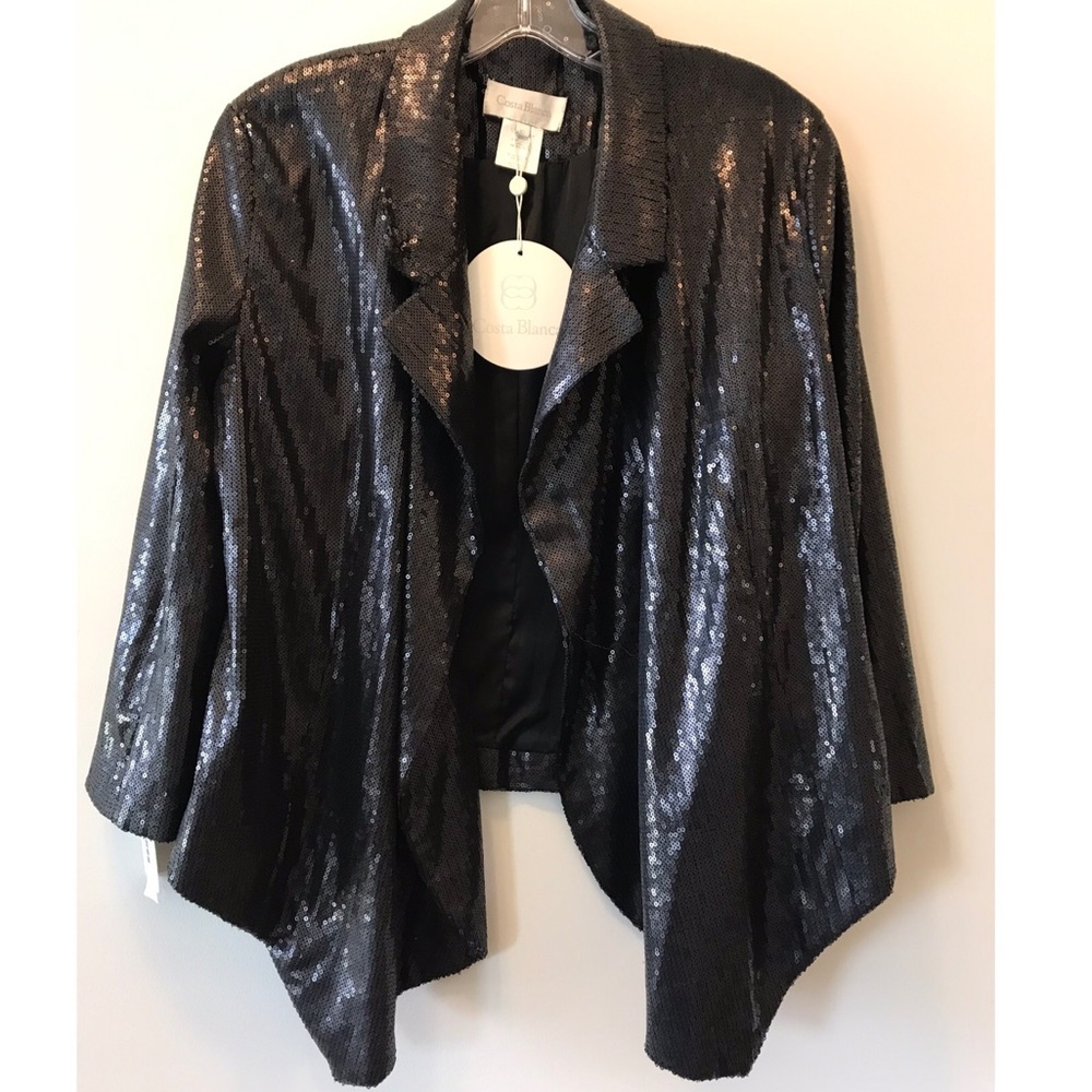 Costa Blanca Sequined Blazer! Size 10
